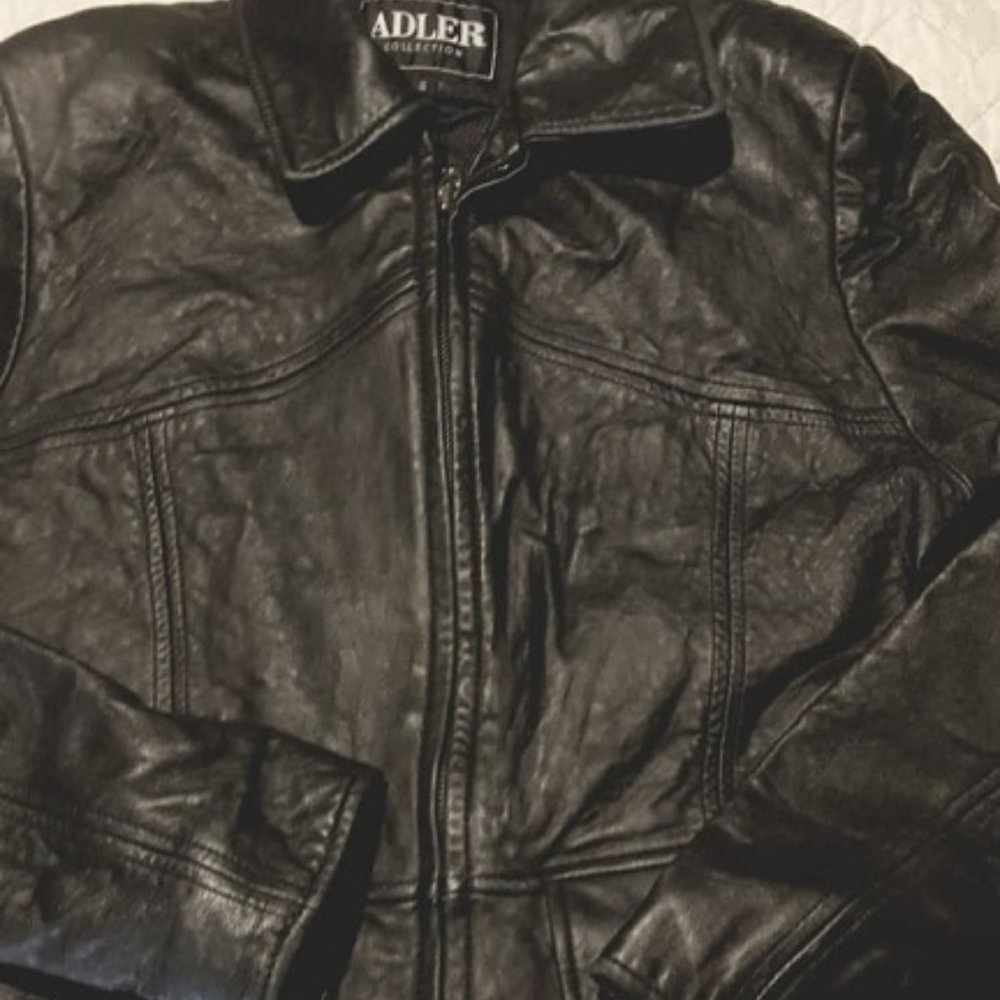 ADLER leather coat S